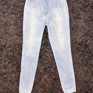 Fashion Nova High Rise Light Wash Jeans